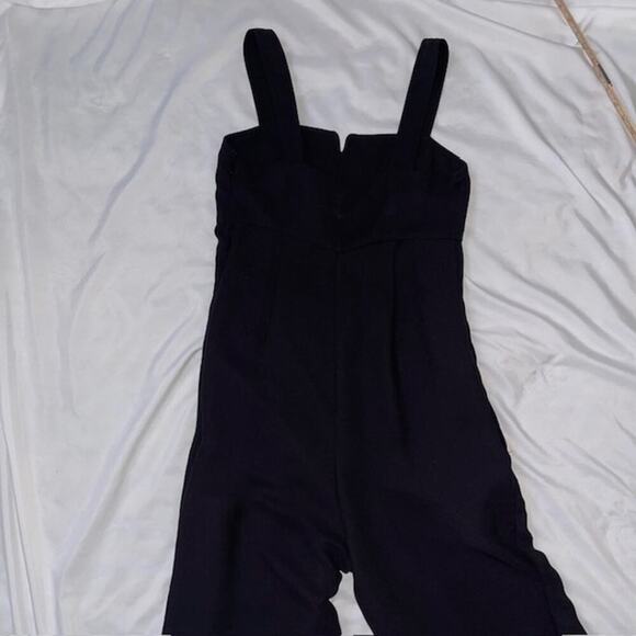 Derek Lam Design Nation Jumpsuit Minimalist Wedding Guest Black Sz S - Picture 8 of 11